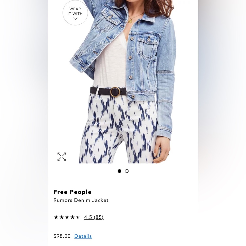 Free People Jean jacket!
